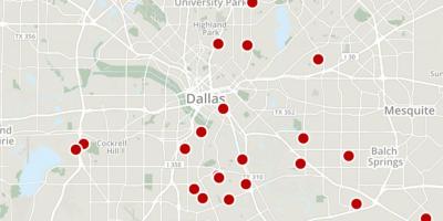 Dallas brottslighet karta