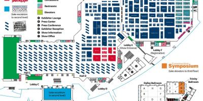 Karta över Dallas convention center