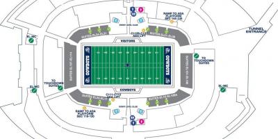 Cowboys stadium parkering karta