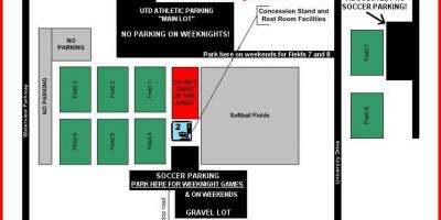 Karta över UTD parkering